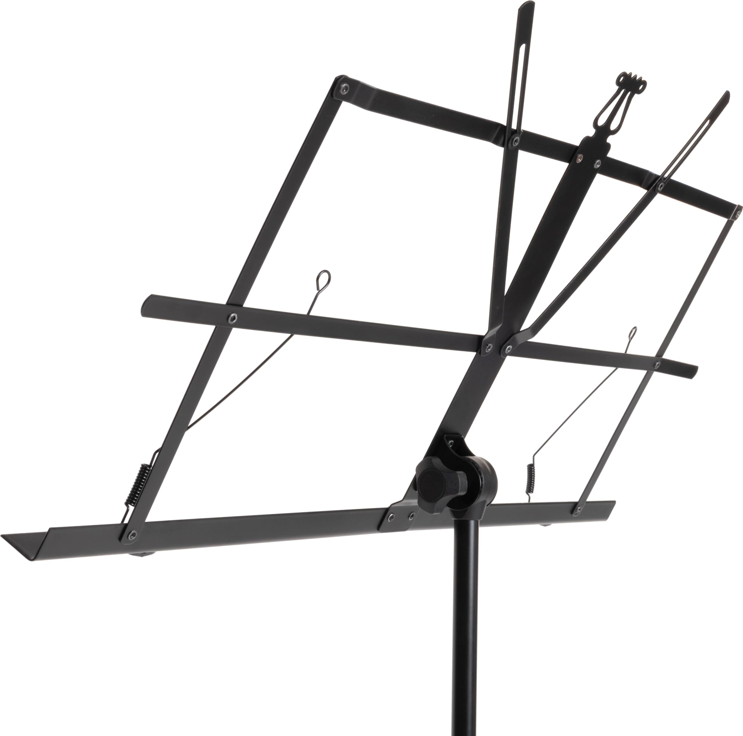 QUIK LOK - MS/335 W/BAG Pupitre, pliable, Sac de transport inclus, Hauteur réglable de 52 cm à 131 cm, Plateau 51 cm x 30 cm x 2 cm, Poids 1,5 kg, Couleur noire