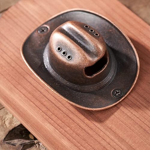 Miniatura 3 de Abridor de botellas de sombrero vaquero occidental, abrebotellas de madera vintage montado en la pared, regalo ideal para hombres y amantes de la