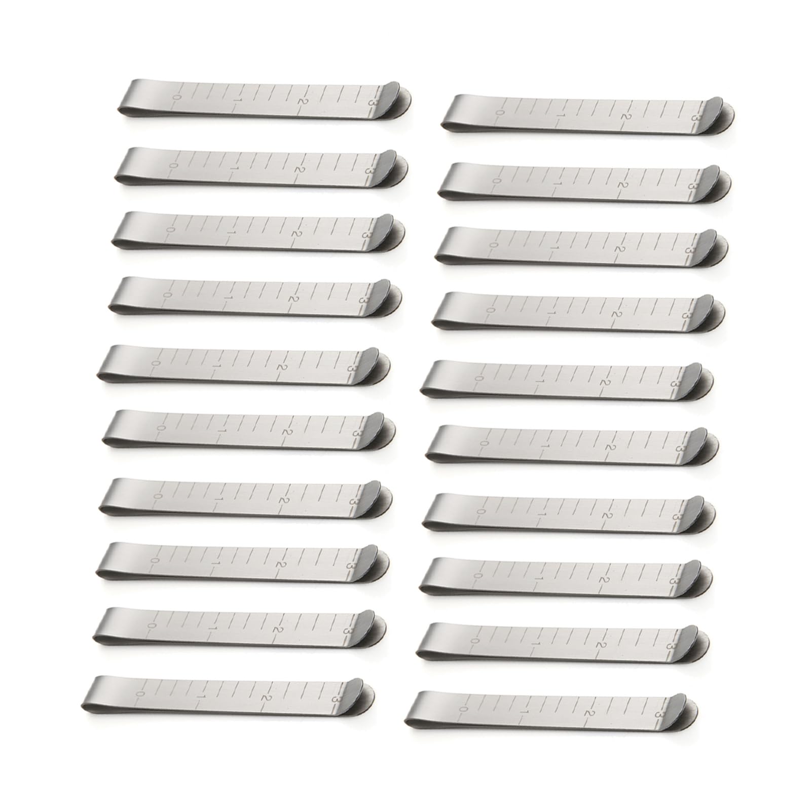 20 Clip Da Cucito In Acciaio Inox - Per Orli Precisi E Cucito Professionale | 7.6 Cm Con Righello - Foto 8