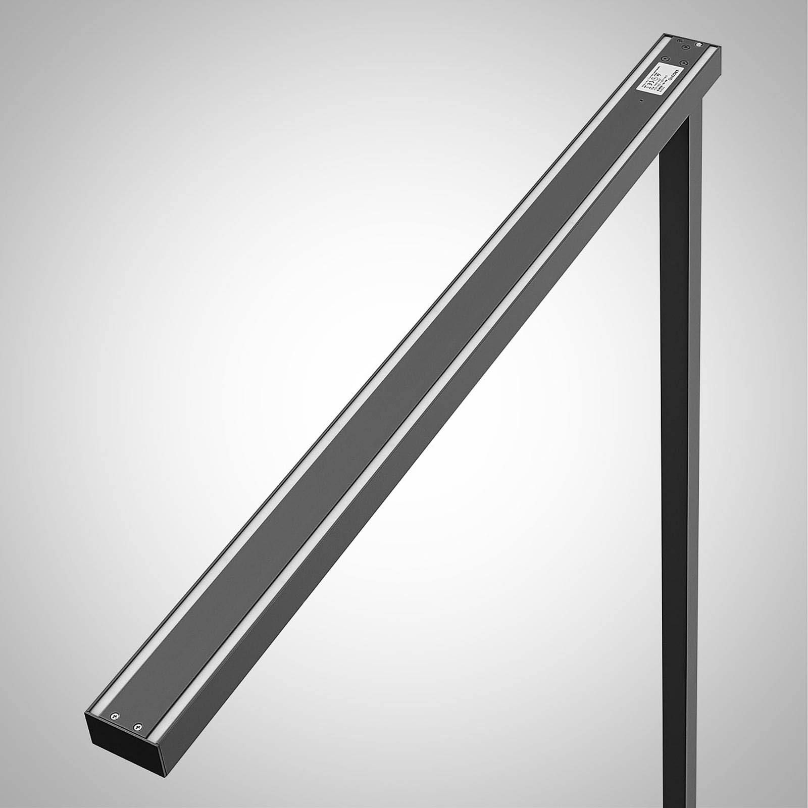 Arcchio LED Büro Stehlampe silber, Bürolampe Uplight und Downlight Deckenfluter 4498lm 4000K Standleuchte Office Büro-Stehleuchte