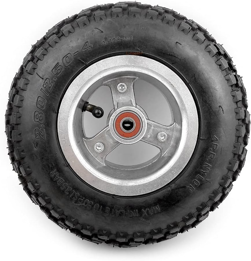 9 Inch Mountain Skateboard Wheel 226mm Scooter Off-Road Tyre With Inner Tube 2.80/2.50-4 Pneumatic AT Tire Alloy Hub (wheel)