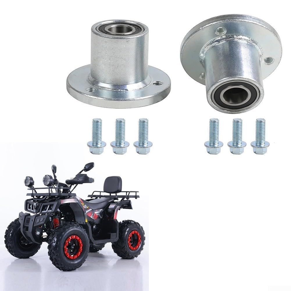 Coppia di mozzi anteriori da 17 mm a 3 perni per ATV UTV Go Kart Buggy Quad ciclomotore in lega di acciaio resistente