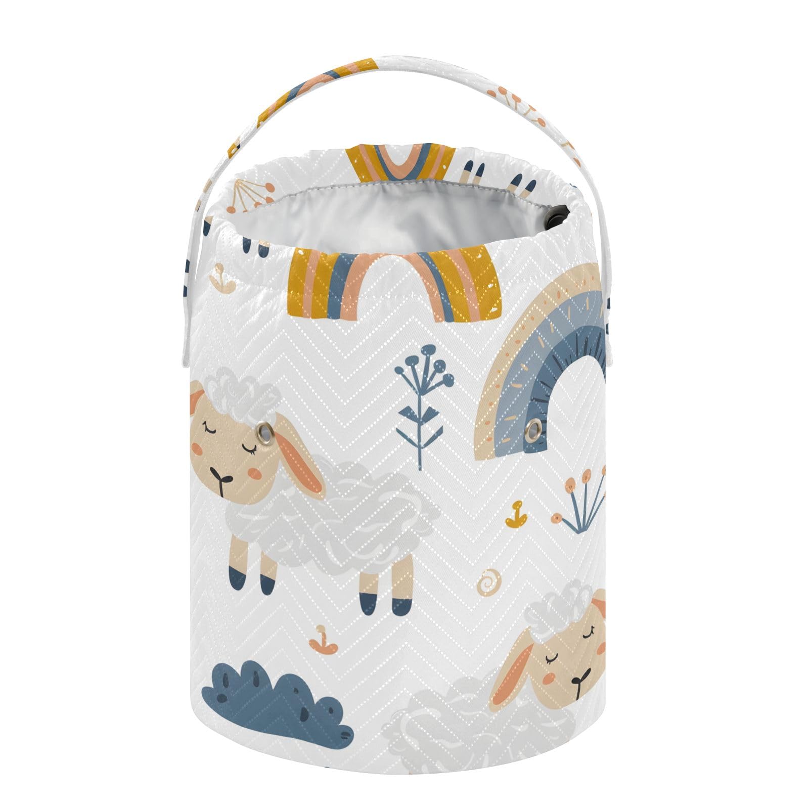 Yarn Storage Bag Small Crochet Bag Knitting Bag Organizer Cute Sheep Yarn Bags for Crocheting Basket