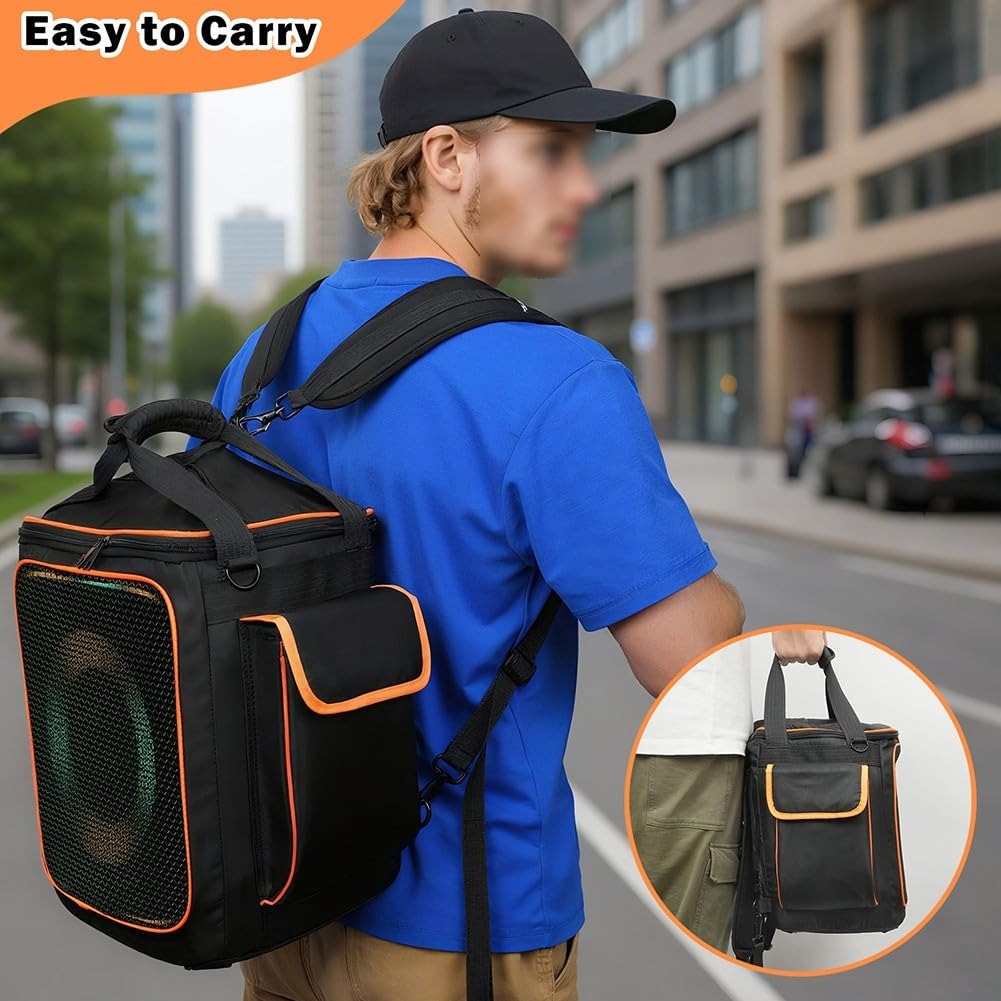 Mochila funcional de EVA para altavoz JBL Party Box 2 que proporciona cobertura para el cuerpo del altavoz y el área del mango