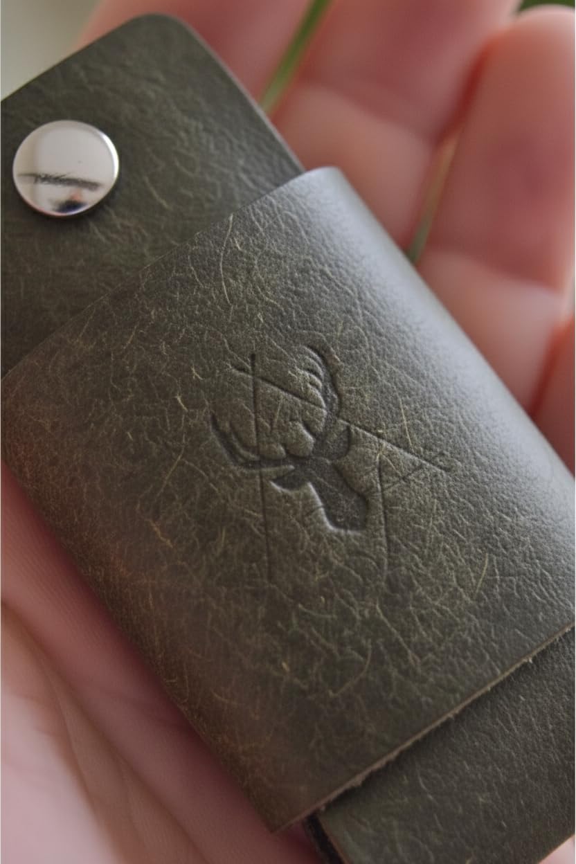Oh Deer Leather Hakiki Deri Anahtar Organizer - Anahtarlık - Haki