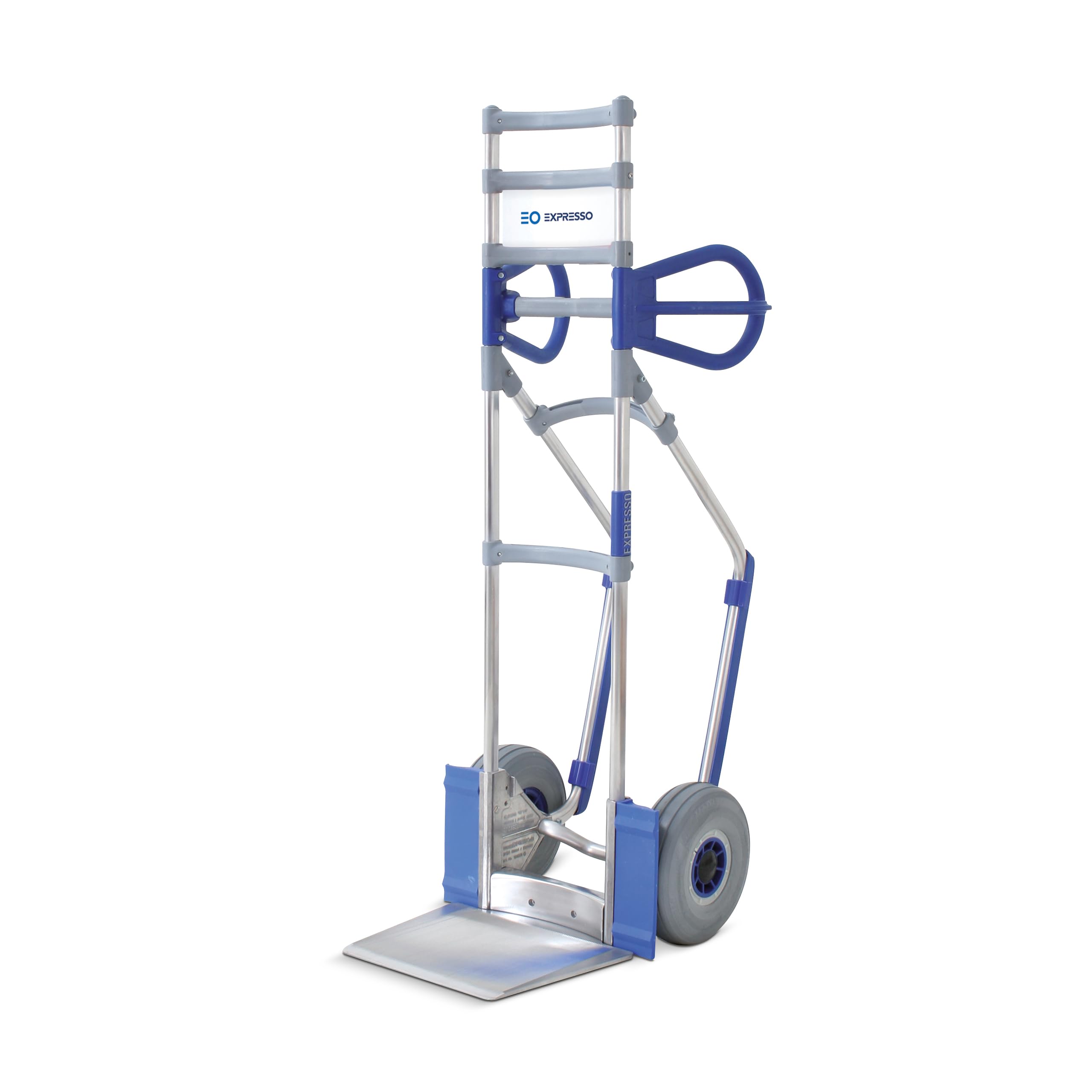 Vollmontierte EXPRESSO Alu Profi- Sackkarre AE24381525 für Säcke, Rollen & Kartons / 250kg / pannensichere Vollgummireifen/Schaufel L 30 x B 30,5 cm