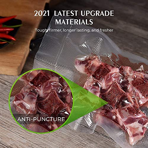 Image of Vacuum Sealer Bags, 8 inch x 12 inch Quart, 400 Pcs | Commercial Grade, BPA Free, Sous Vide Compatible, Puncture Prevention, Kitchen Essentials