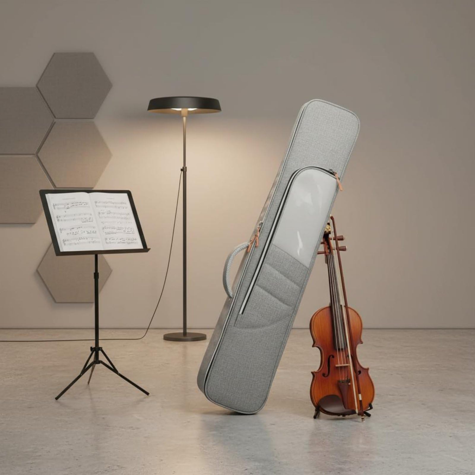 Erhu Custodia Borsa per Trasporto Strumento Musicale Sacchetto Imbottito con Tracolla Adatta a Performance Conservatorio Viaggi