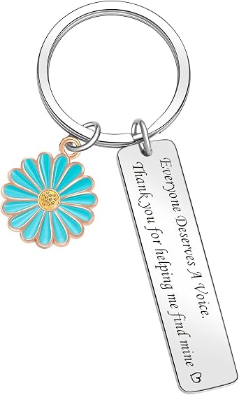 Speech Teacher Keyring Speech Coach Jewelry Speech Therapy Thank You Keychain