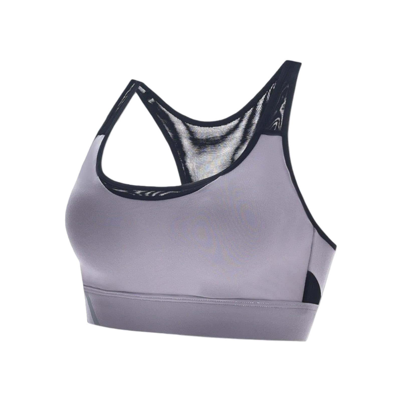 Sujetador Yoga Deportivo Básico A Prueba De Choques para Mujeres Chaleco Brassiere Ajustar La Ropa Interior Sin Costuras Fitness Exterior-Light Purple-m
