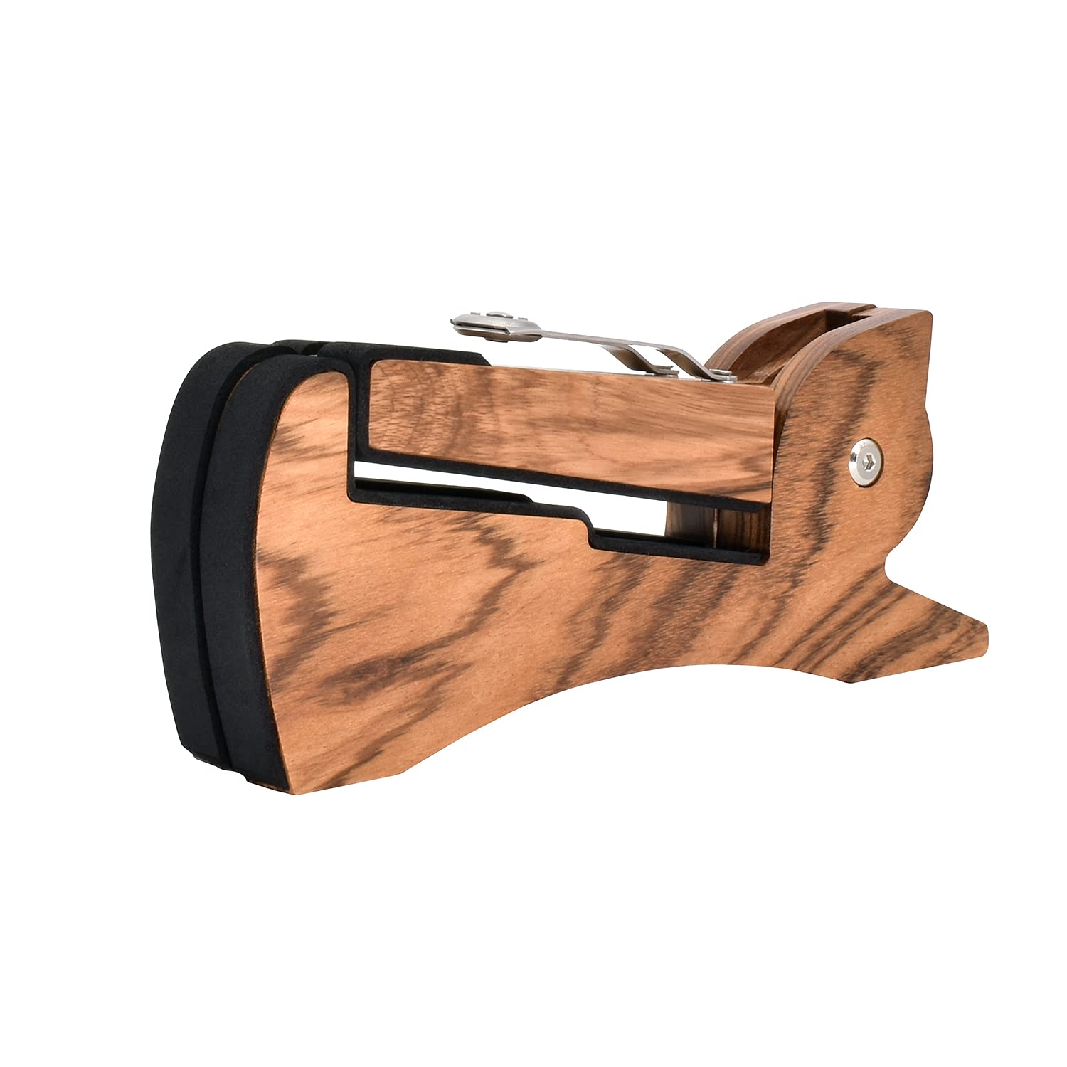 PUNK Support de guitare, support pour instrument à cordes en bois zèbre, support de guitare en forme de lapin mignon, pour guitare acoustique, guitare électrique, guitare classique, guitare basse