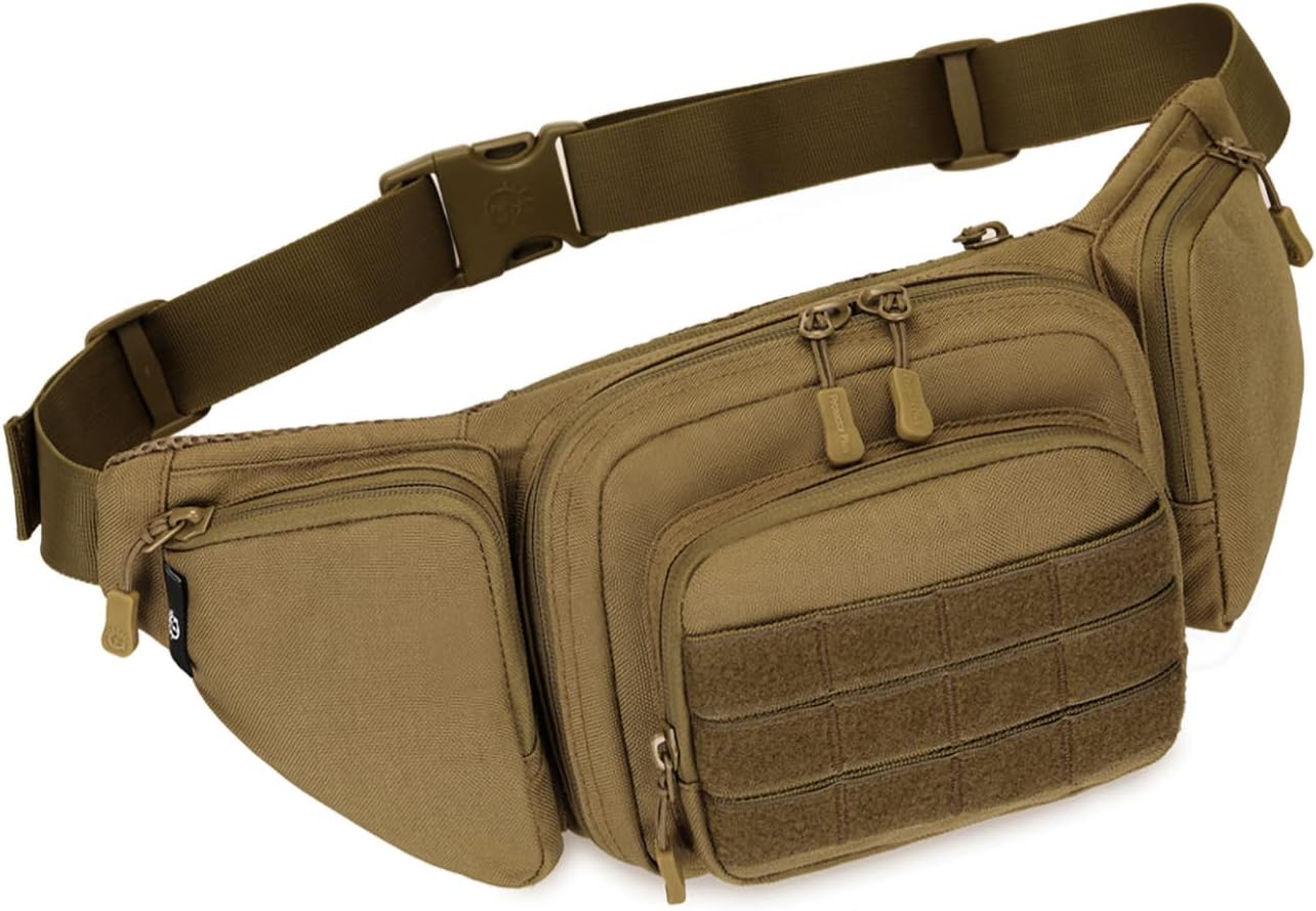 Tactical Waist Pack Portable Fanny Pack Outdoor Army Waist Bag Military Waist Pack for Cycling Camping Hiking Hunting Fishing