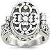 925 Sterling Silver Antique Locket Band Ring Size 6.00 Fine Jewelry For Women Gifts For Her