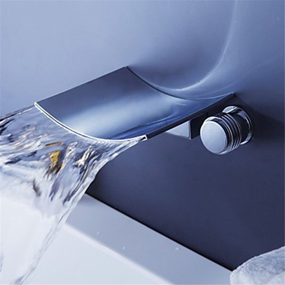 WasserhahnTap Copper material waterfall concealed hot and cold water basin faucet