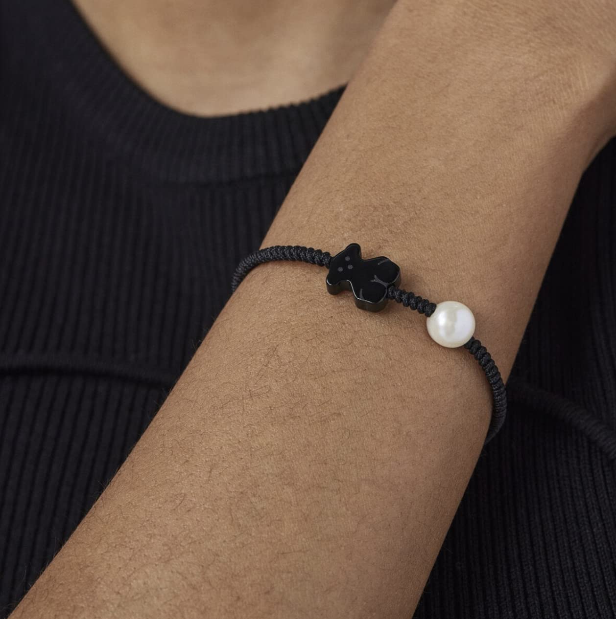 TOUS - Damen-Armband mit Onyx-Armband.