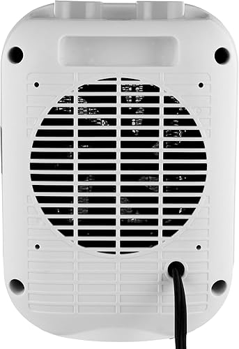 Miniatura 12 de Portable Electric Space Heater with Thermostat, 1000W1500W 2-Level Adjustable Quiet Ceramic Heater Fan, 9 in Tip-Over Shutdown Flame-Retardant PP