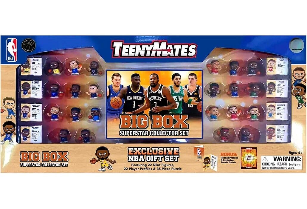 NBA TeenyMates 2022 Basketball Big Box Exclusive Superstar Collector Gift Set