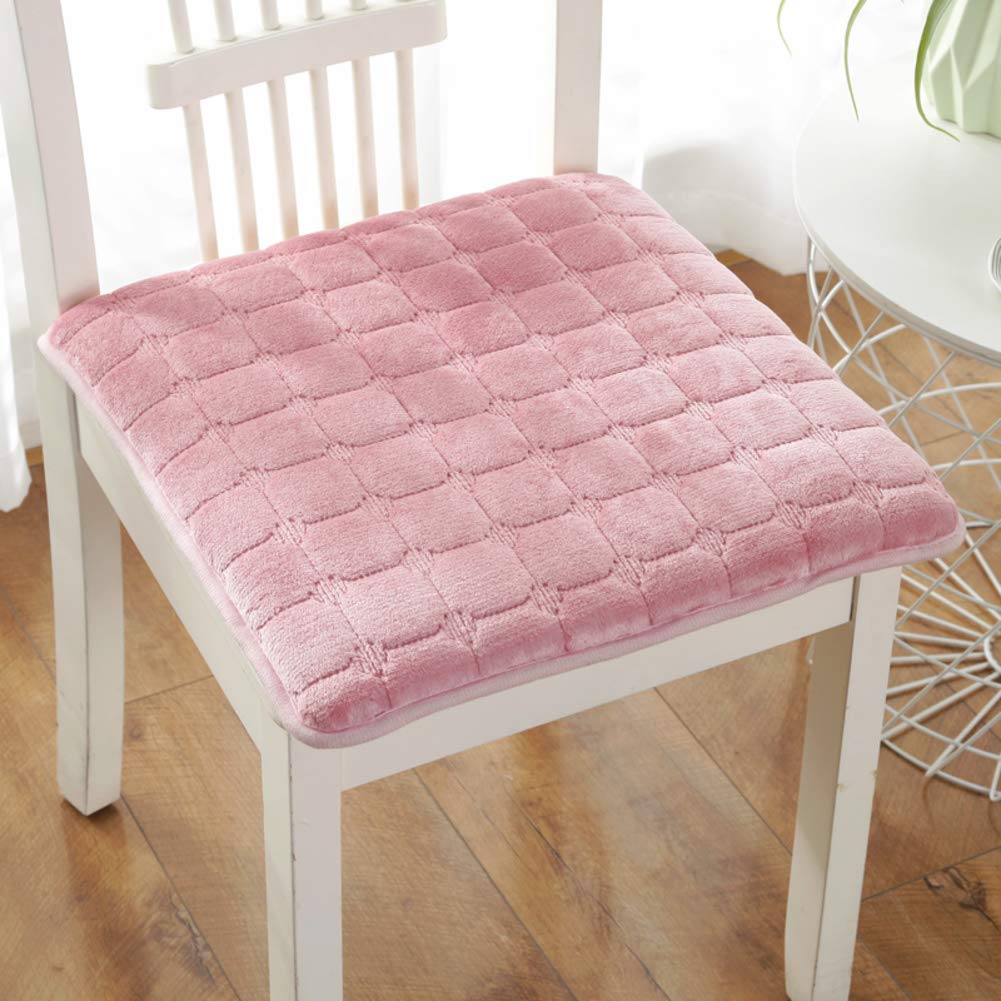 Galette de chaise pour accueil cuisine et bureau confort rose 50x50