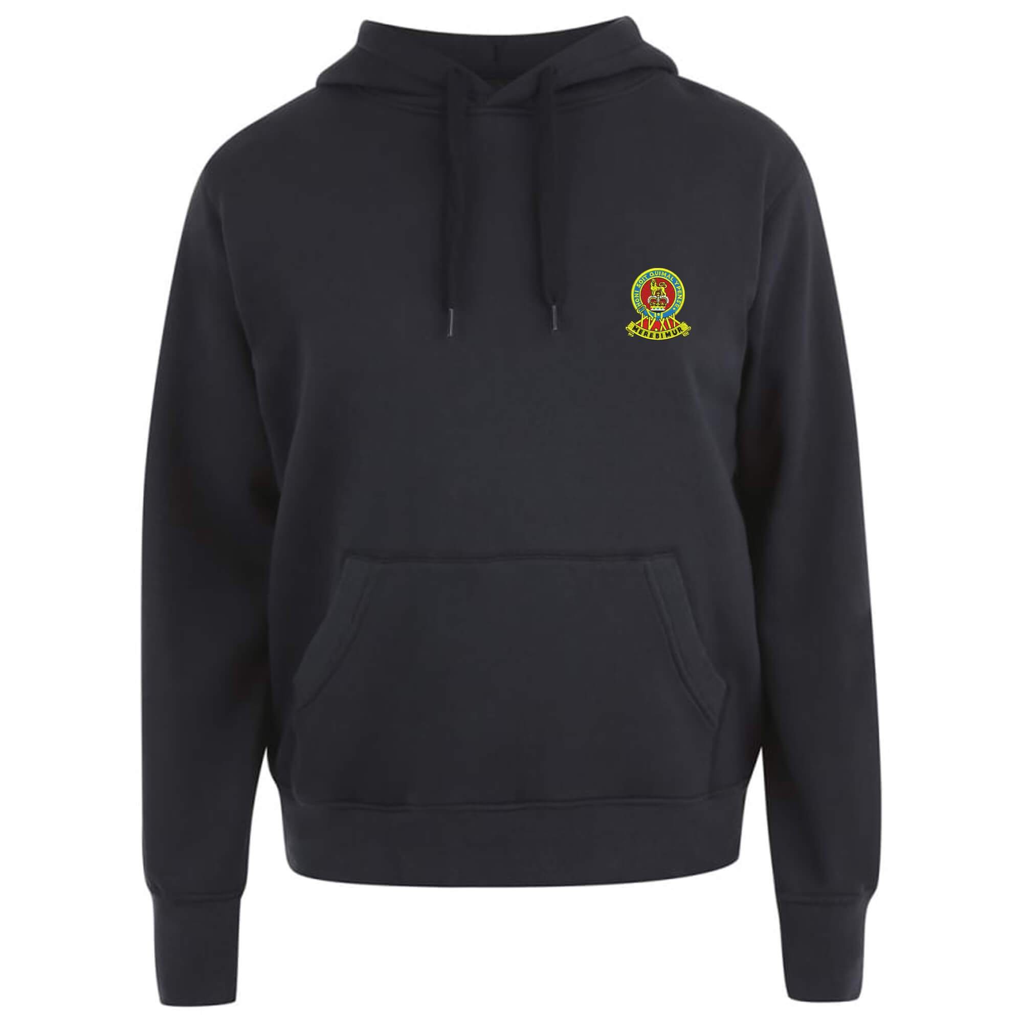 Pineapple Joe's Men's Black 15Th/19Th Kings Royal Hussars Canterbury Rugby Hoodie - Large