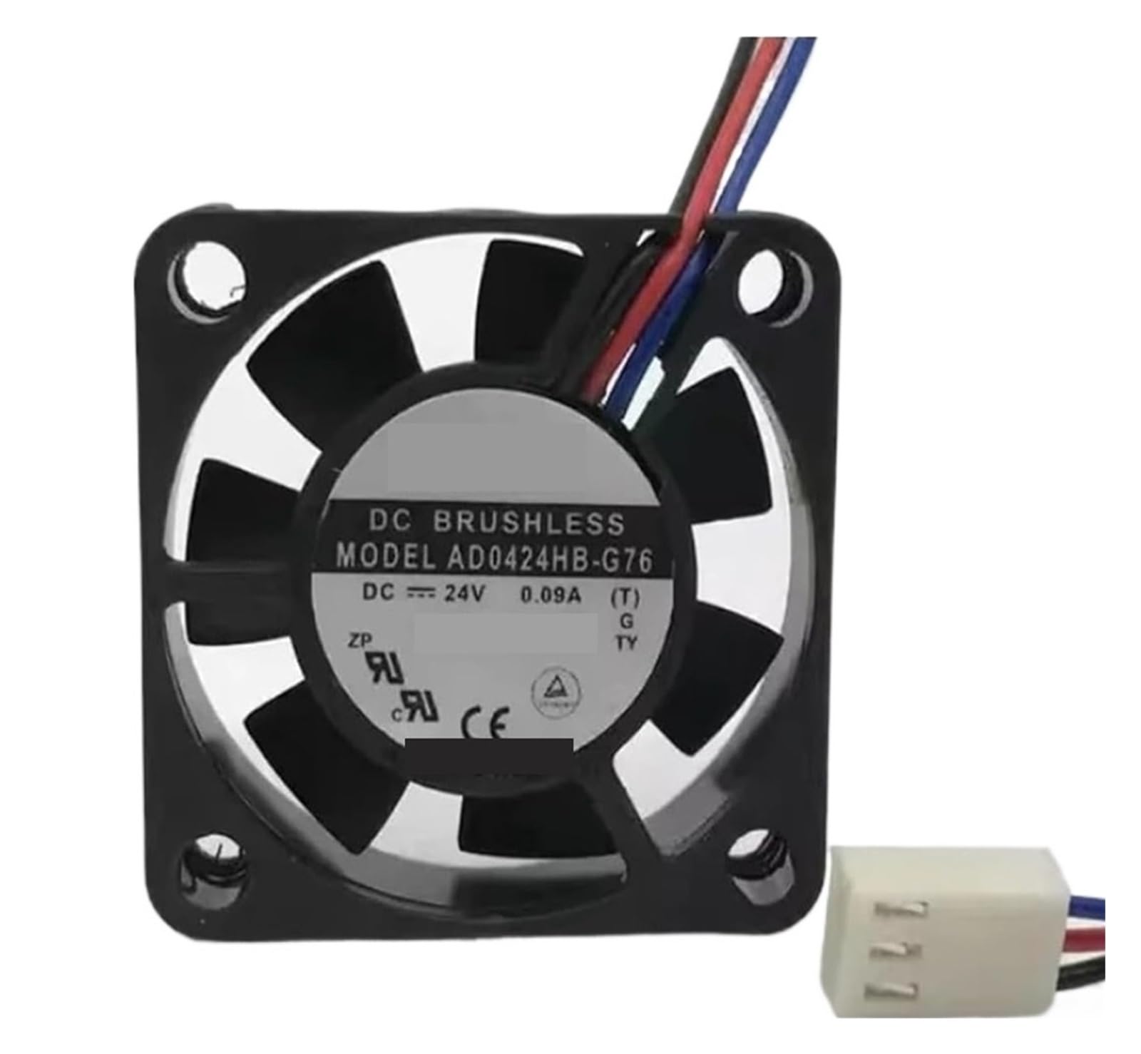 YMUGUEGH AD0424HB-G76 4010 4CM DC24V 0.09A 3-wire Cooling Fan(Three-wire)