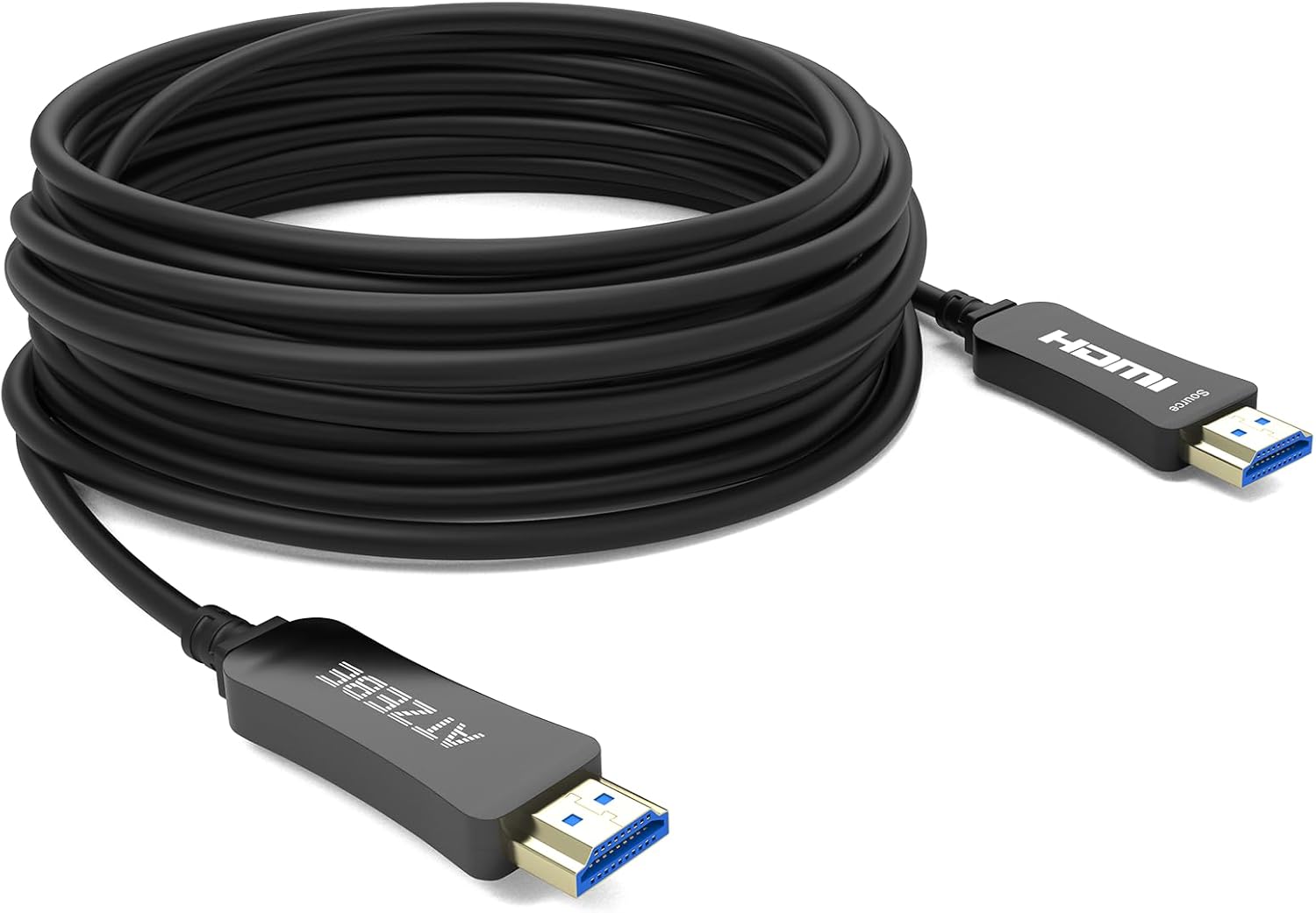 Fiber Optic HDMI Cable 50ft, Fiber HDMI Cable Supports 4K@60Hz, 4:4:4/4:2:2/4:2:0, HDR, Dolby Vision, HDCP2.2, ARC, 3D, High Speed 18Gbps, Slim and Flexible HDMI Fiber Optic Cable
