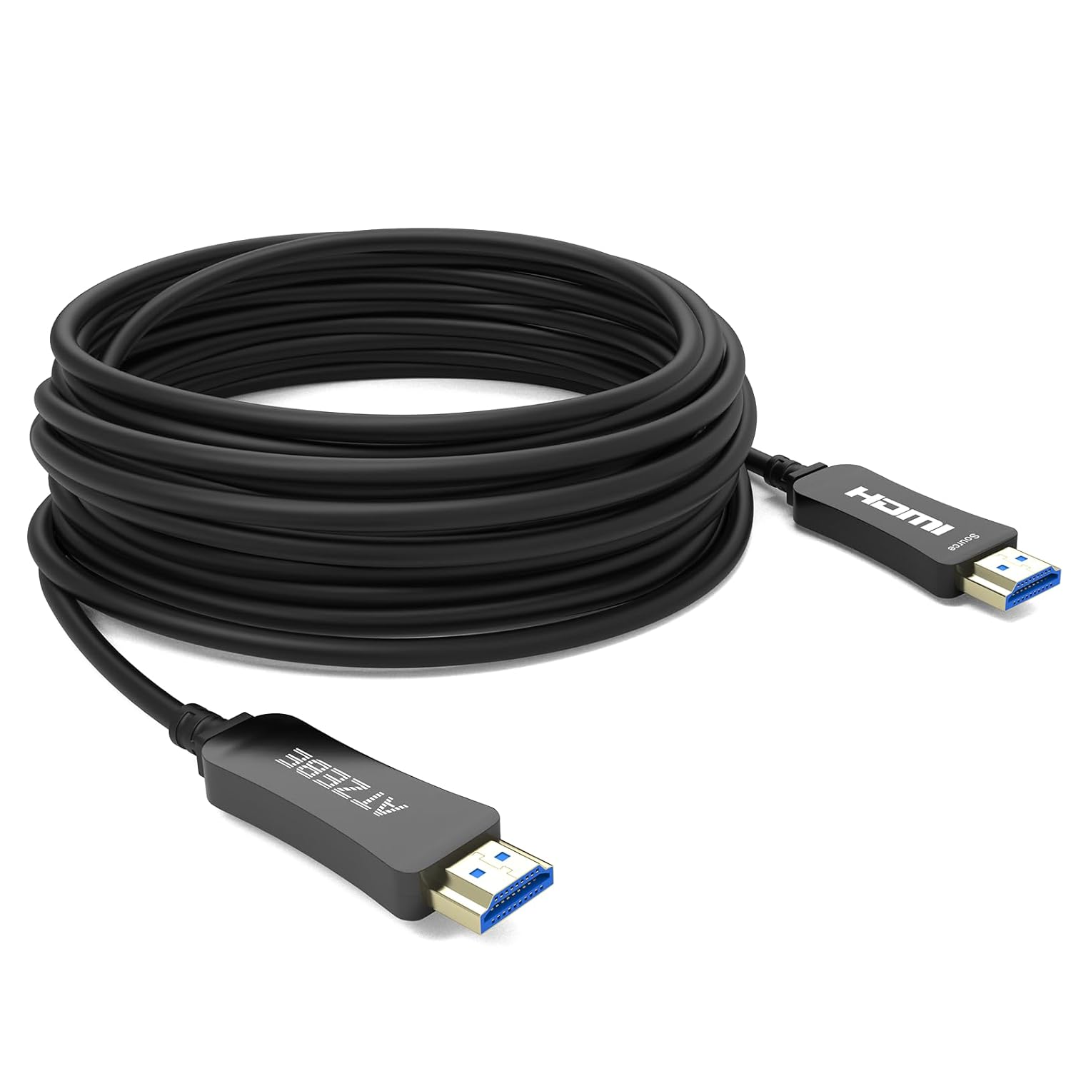 ATZEBE Fibre Optic HDMI Cable -15m, HDMI 2.0 Cable Support UHD 4K@60Hz HDR/High Speed 18Gbps/4:4:4/3D/ARC/HEC/CEC/HDCP 2.2