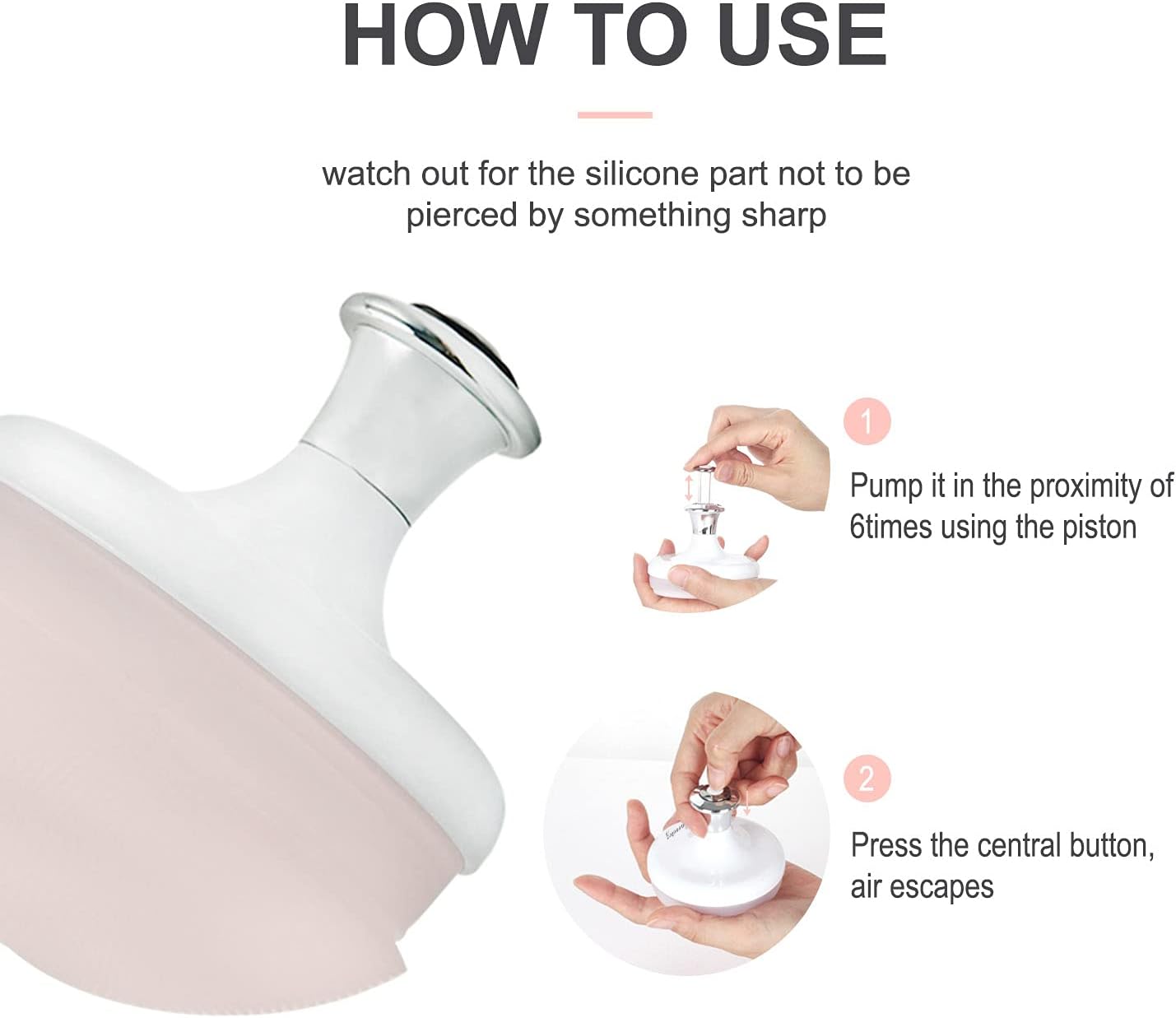 Silicone Facial Cleansing Brush, Blackhead Remover with Holder, Deep Cleansing with Gentle Exfoliating [Air Pump Cushion] Face Brush, Deep Cleansing Skin Care, Sensitive Skin : Beauty & Personal Care