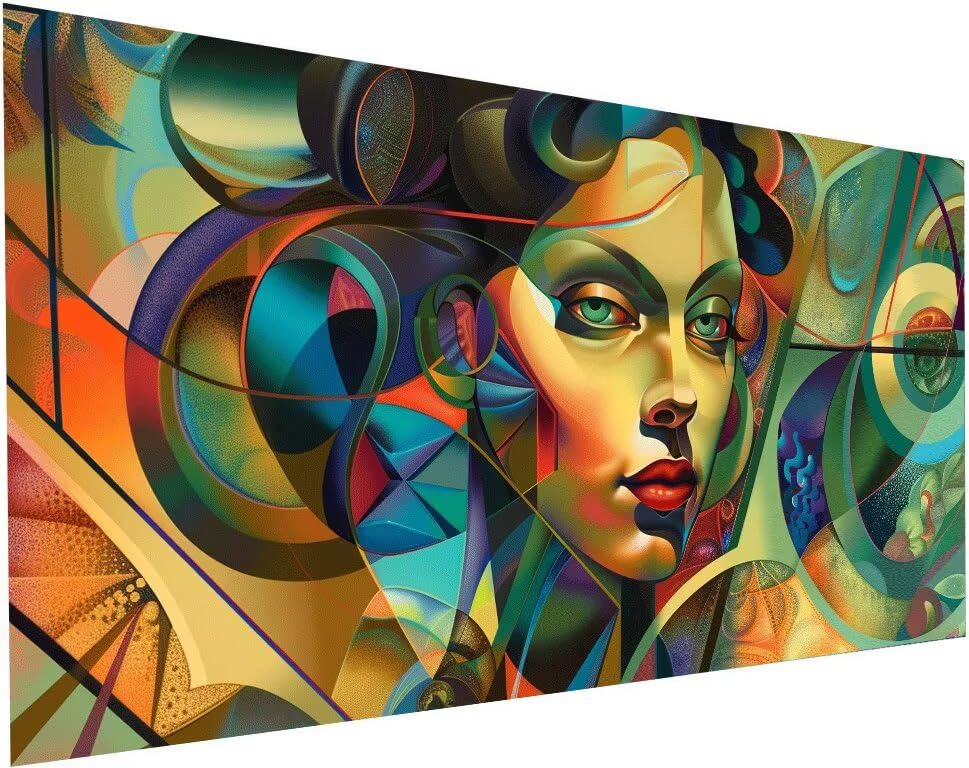 Activité manuelle adulte point de croix et diamond painting XXL géométrie à offrir en cadeau DIY