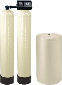 Abundant Flow Water WS-64k-91SXT 64k-91sxt dual tank softener Almond