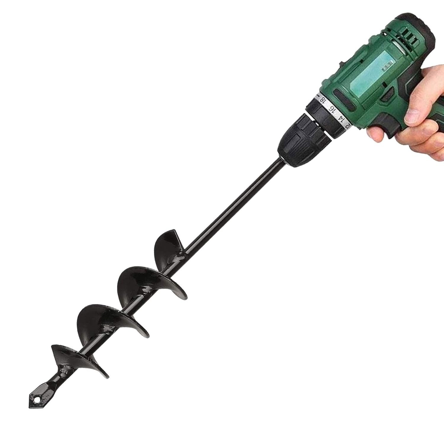 Auger Drill Bit for Planting 1.8'' x 14.5'' Garden Plant Flower Bulb