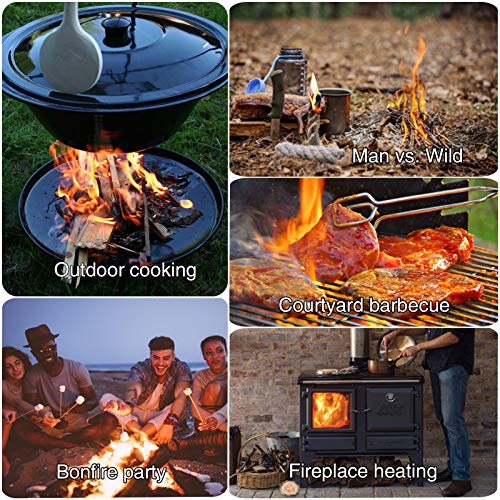 Goldace100% Windproof, Rainproof And Moisture- Emergency Surviv Kits| Long-Lasting Fire Starters For Campfires| Camping Cooking Kindling Tinder| Fire Rope Hemp Core| Unlimited Shelf Life #TOP5