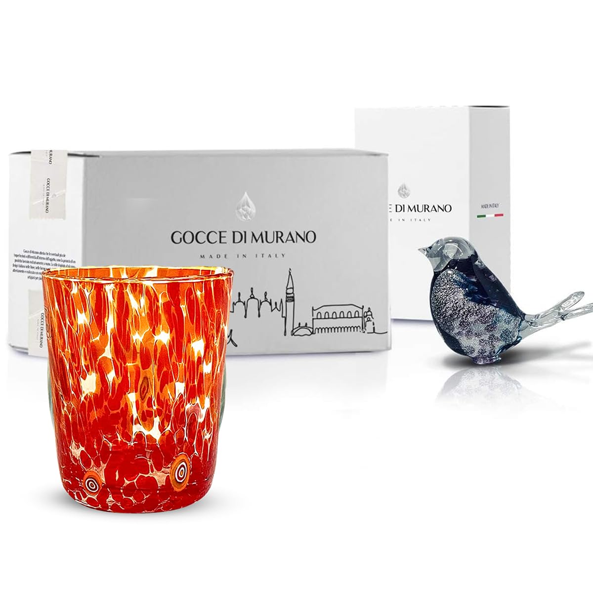 Produktbild von Gocce Di Murano Wassergläser, Hergestellt Nach Der Tradition Der Murano Handwerker Mundgeblasenes U 1