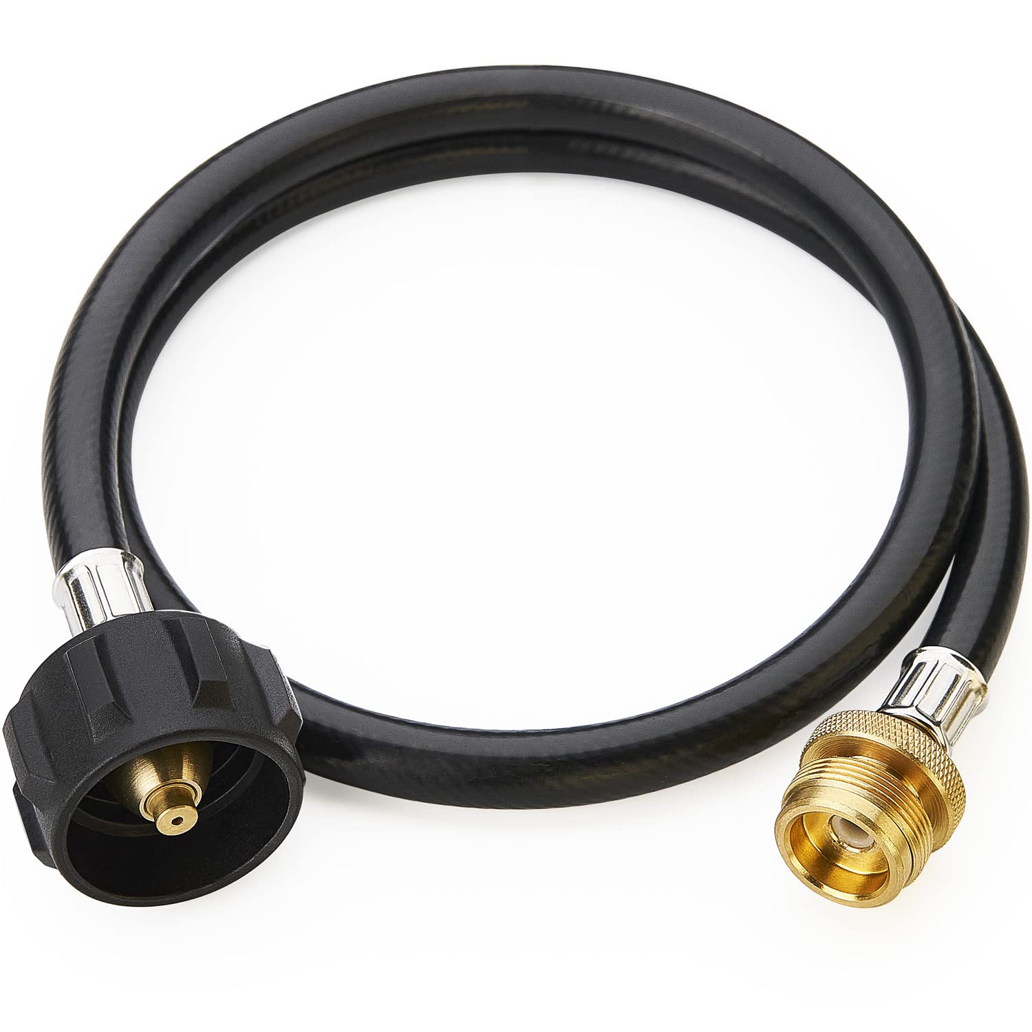 Tuyau Adaptateur Propane 1,8 M - Convertit Appareils 0,5 Kg En Réservoirs 2,3-18,1 Kg, Pour BBQ, Chauffage, Camping - 6
