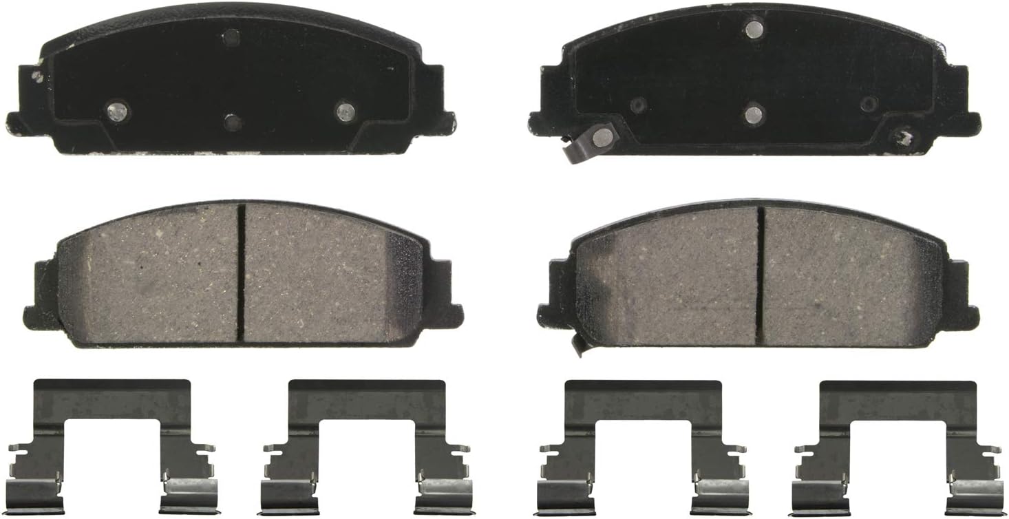 Wagner QS ZD1351 Disc Brake Pad Set, Chamfered Edges for Smooth, Quiet Stops, Fits 2008–2009 Pontiac G8, 2012 Chevrolet Caprice