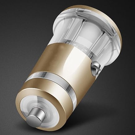 LR Dual USB Cargador de Coche Multifuncional Mini Cargador de Coche Cargador de tel?fono m?vil,Gold LR Dual USB Cargador de Coche Multifuncional Mini Cargador de Coche Cargador de tel?fono m?vil,Gold