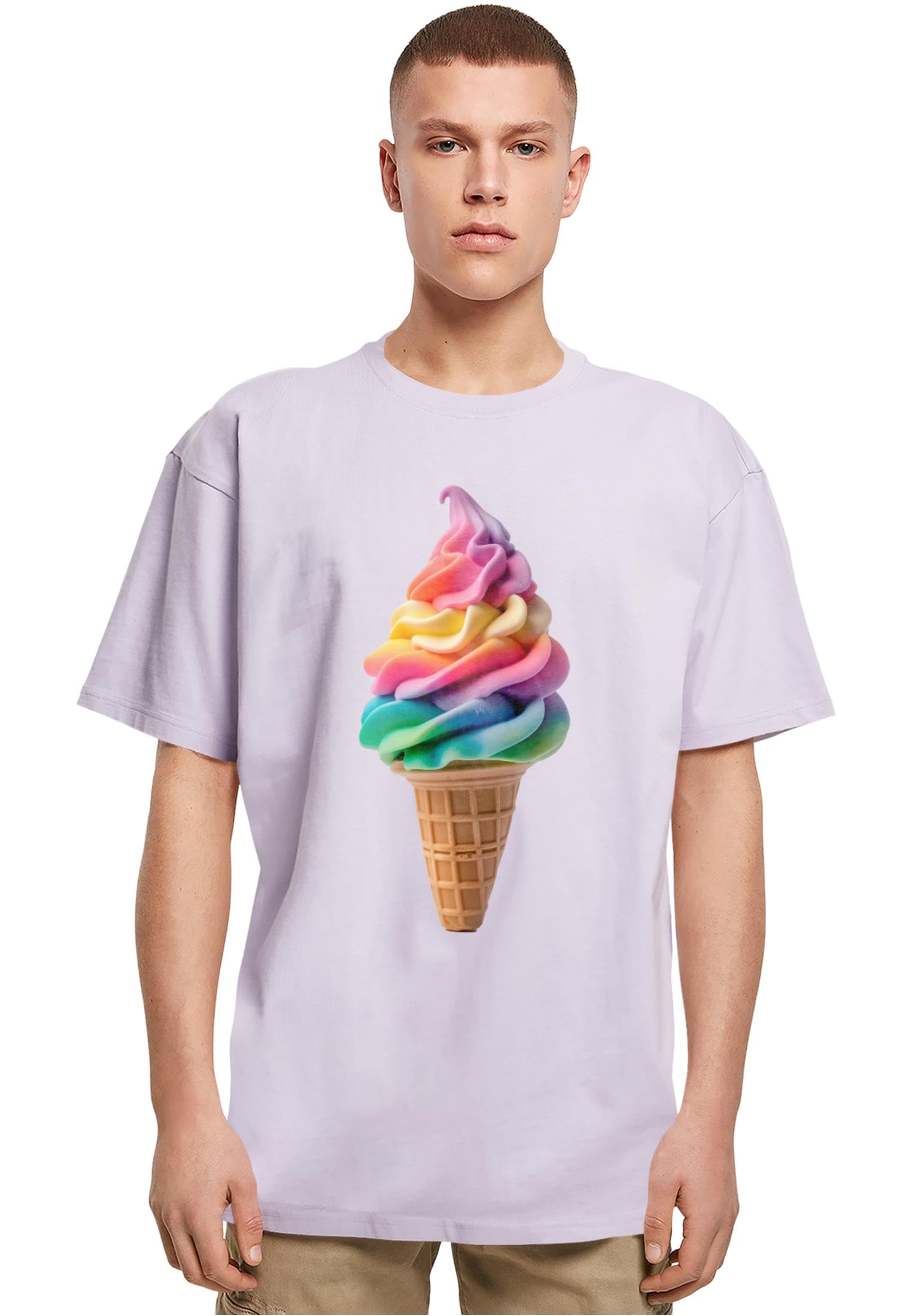 MERCHCODE Herren T-Shirt, Lila, XXL