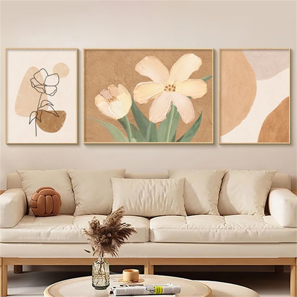 YNBJIL Living Room Decoration Mural Cream Sofa Background Wall Hanging Painting(Medium)