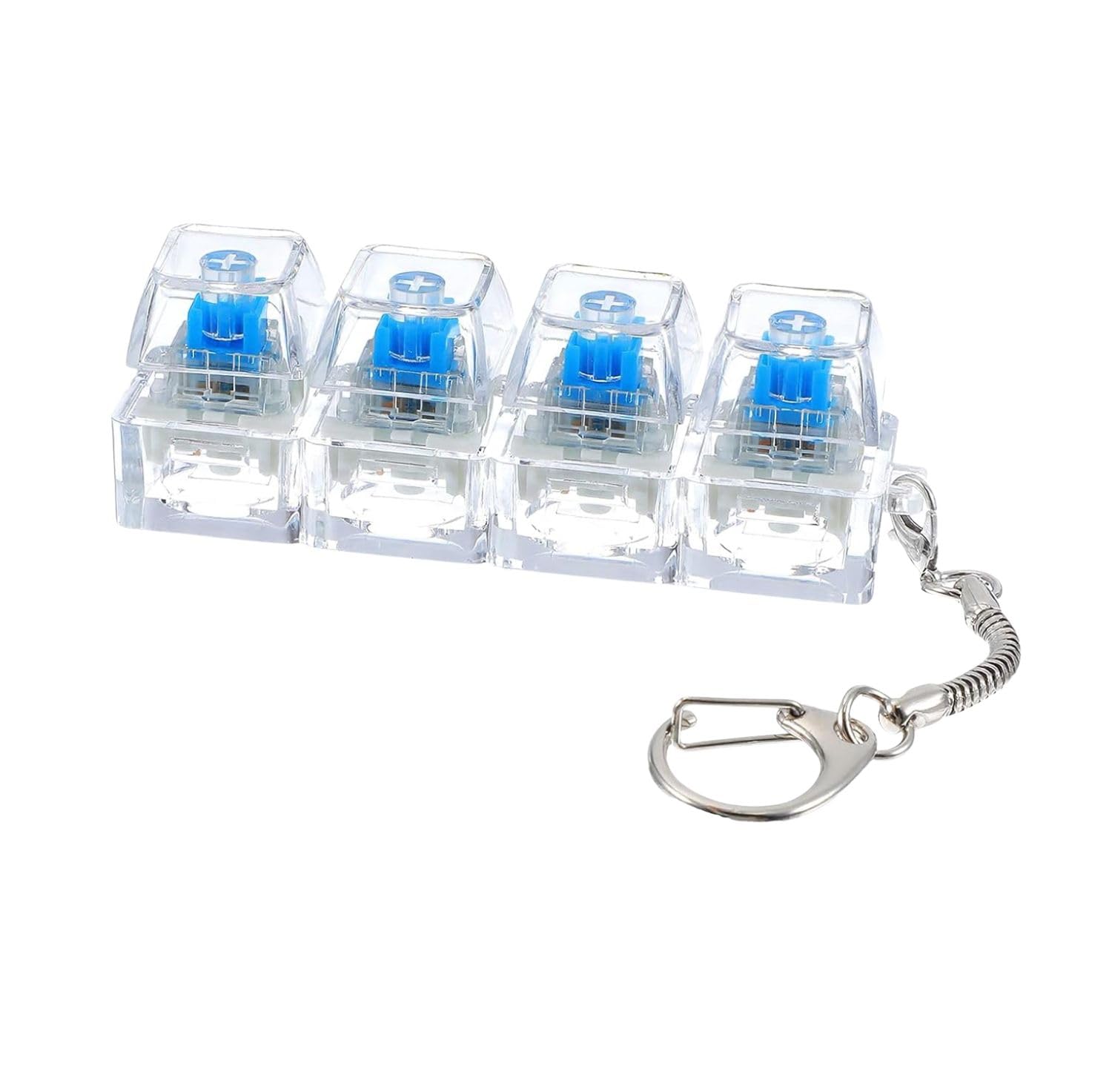 Yopple Keyboard Keychain for stress Relief, Keyboard Fidget Keychain Keyboards Decompression Button Finger Clicker Toys Sensory Fun Toys Button Stress Relief Fidgets Gifts to Relieve Stress for Adults-picture-40