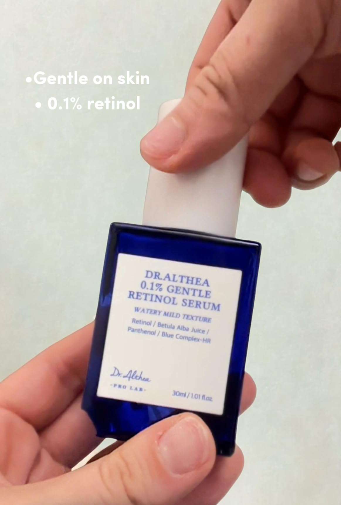 Dr.Althea 0.1% Gentle Retinol Serum | Helps Reduce Wrinkles, Fine Lines, and Signs of Aging | Gentle Skincare for Day & Night | Korean Vegan Skin Care for All Skin Types