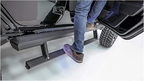 Miniatura 4 de ARIES 3047953 ActionTrac - Estribos retráctiles de 83.6 pulgadas, se adapta a Toyota Tacoma Crew Cab