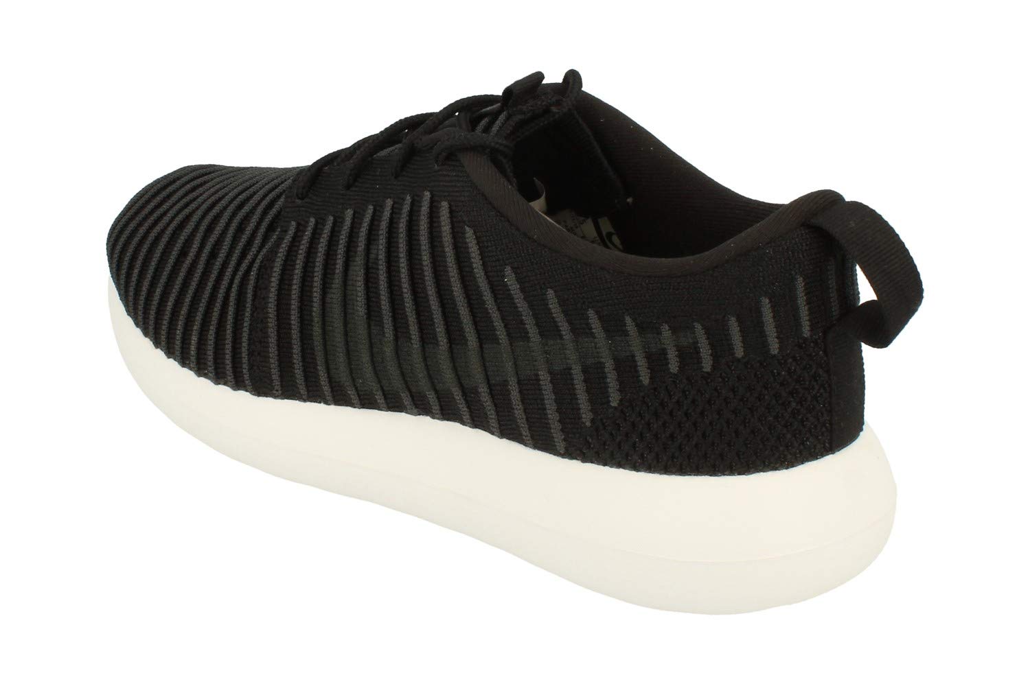 Nike Roshe Two Flyknit Mens Running Trainers 844833 Sneakers Shoes (US 7, Black Dark Grey White Volt 001)