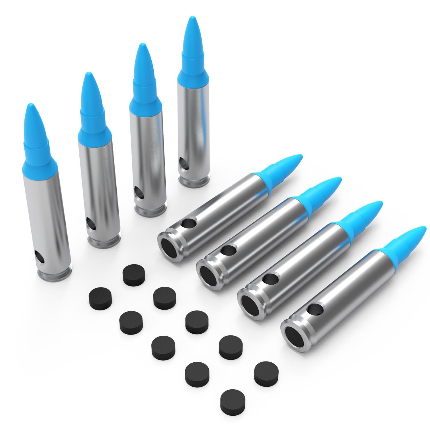 BOOLIT EYE Pro 223 REM Safety Trainer Cartridge Dummy Rounds/Dry Fire Training Snap Caps Close to Real Weight, 8 Pcs-image-25