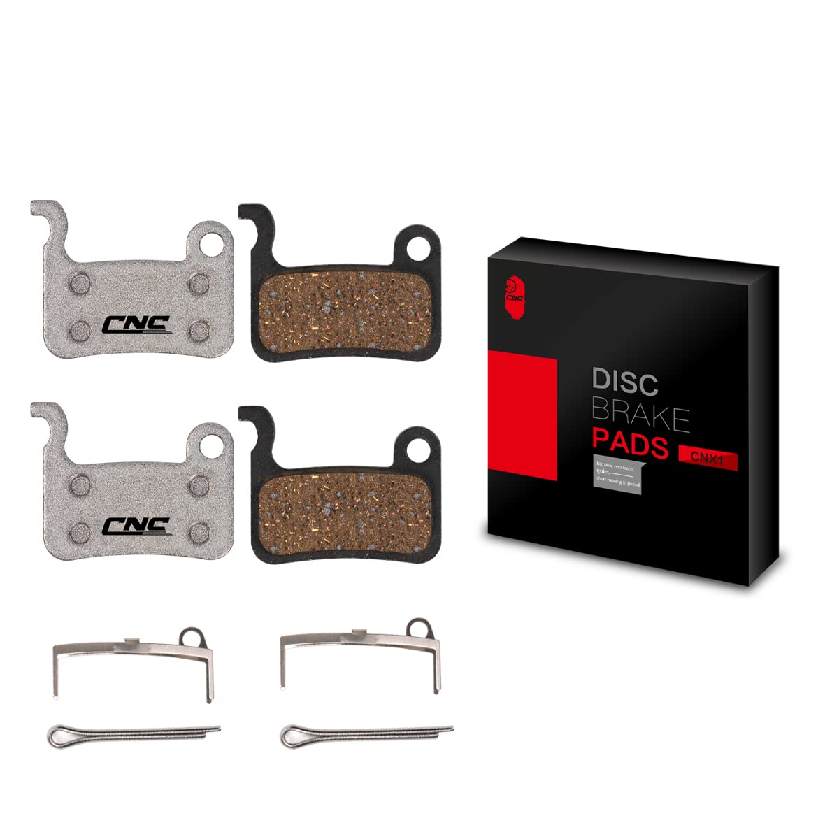 2 Paia Pastiglie Freno Disco Per Shimano - Semi Metallo Per MTB E Bici Da Città - Foto 3