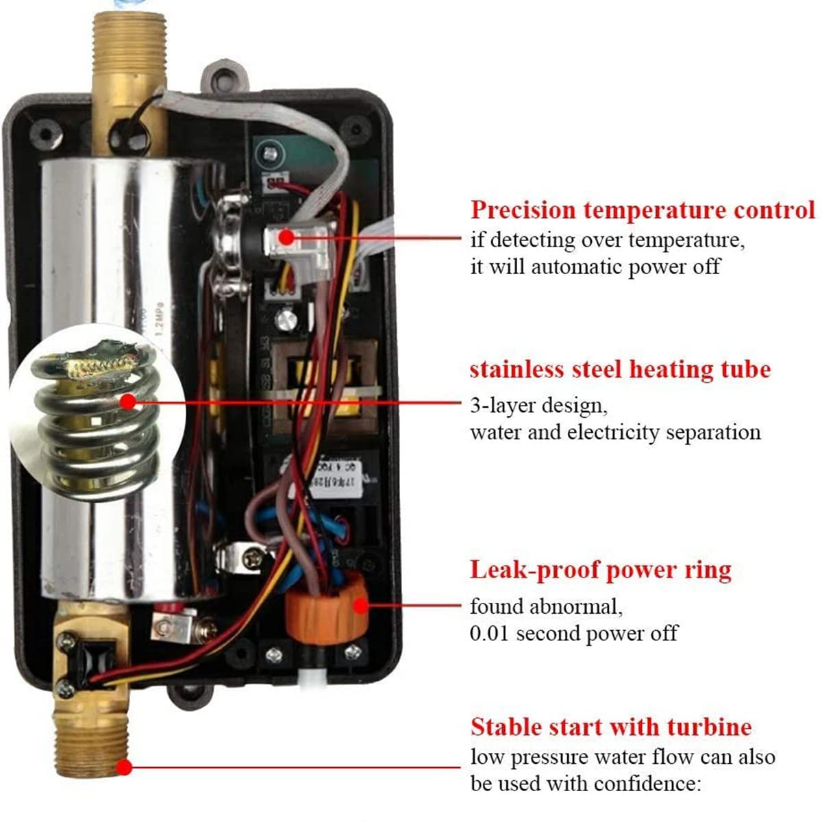 Calentador Mini Calentador De Agua Elu00e9ctrico Instantu00e1neo