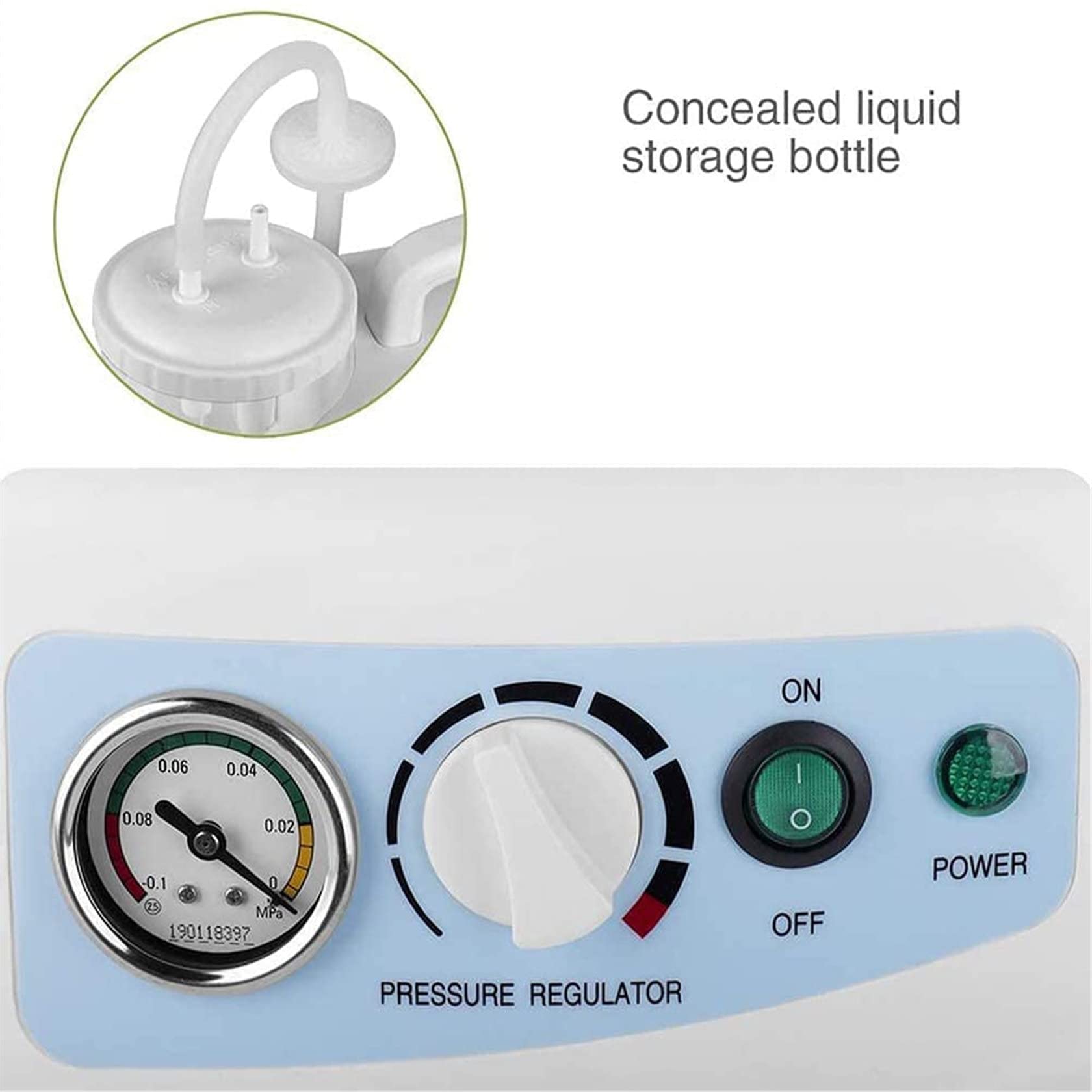 Aspiratrice automatica per flemma, 1000 ml, per anziani e bambini, contenitore portatile per secrezione di muco, dispositivo medico domestico
