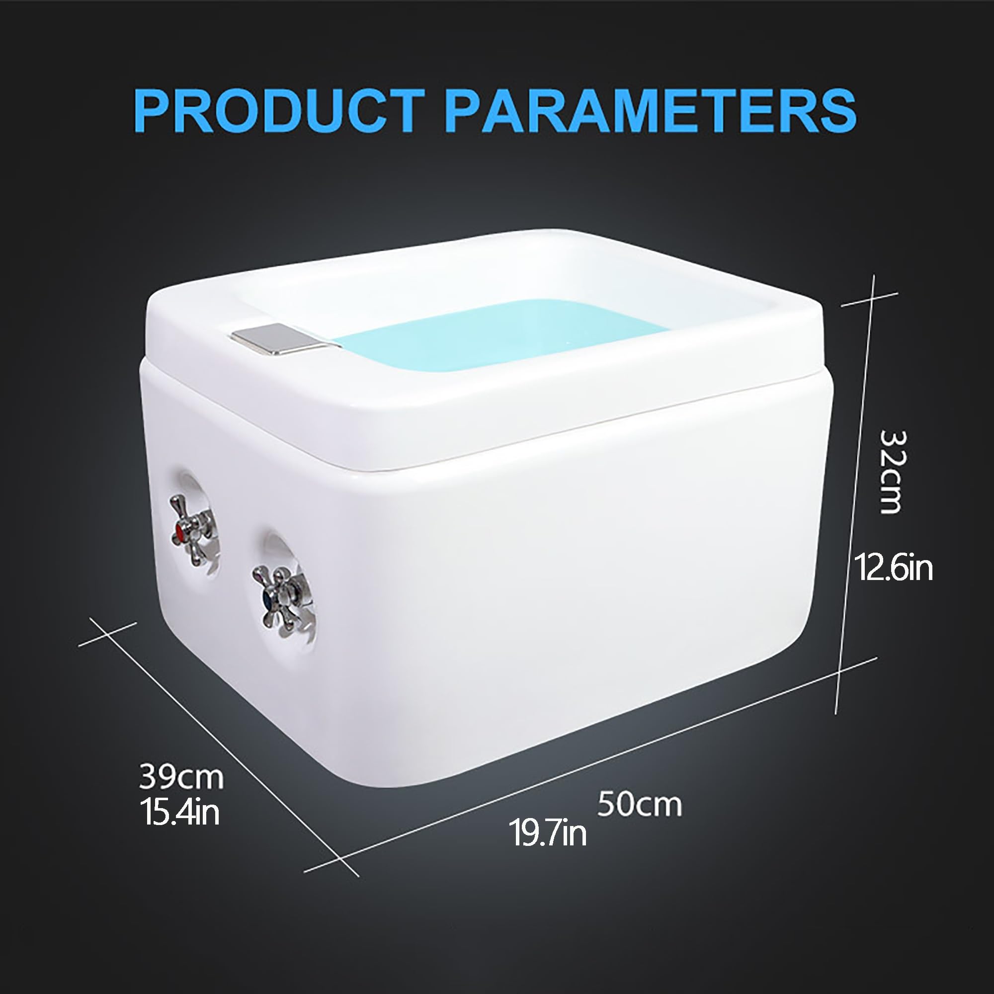 ZGNMK Foot spa and Massager with Heater, Acrylic Foot Bath, Large Foot Spa Bath Massager with Heat Bubbles Massage Heater Temperature Control, Infrared for Relieve Foot Pressure