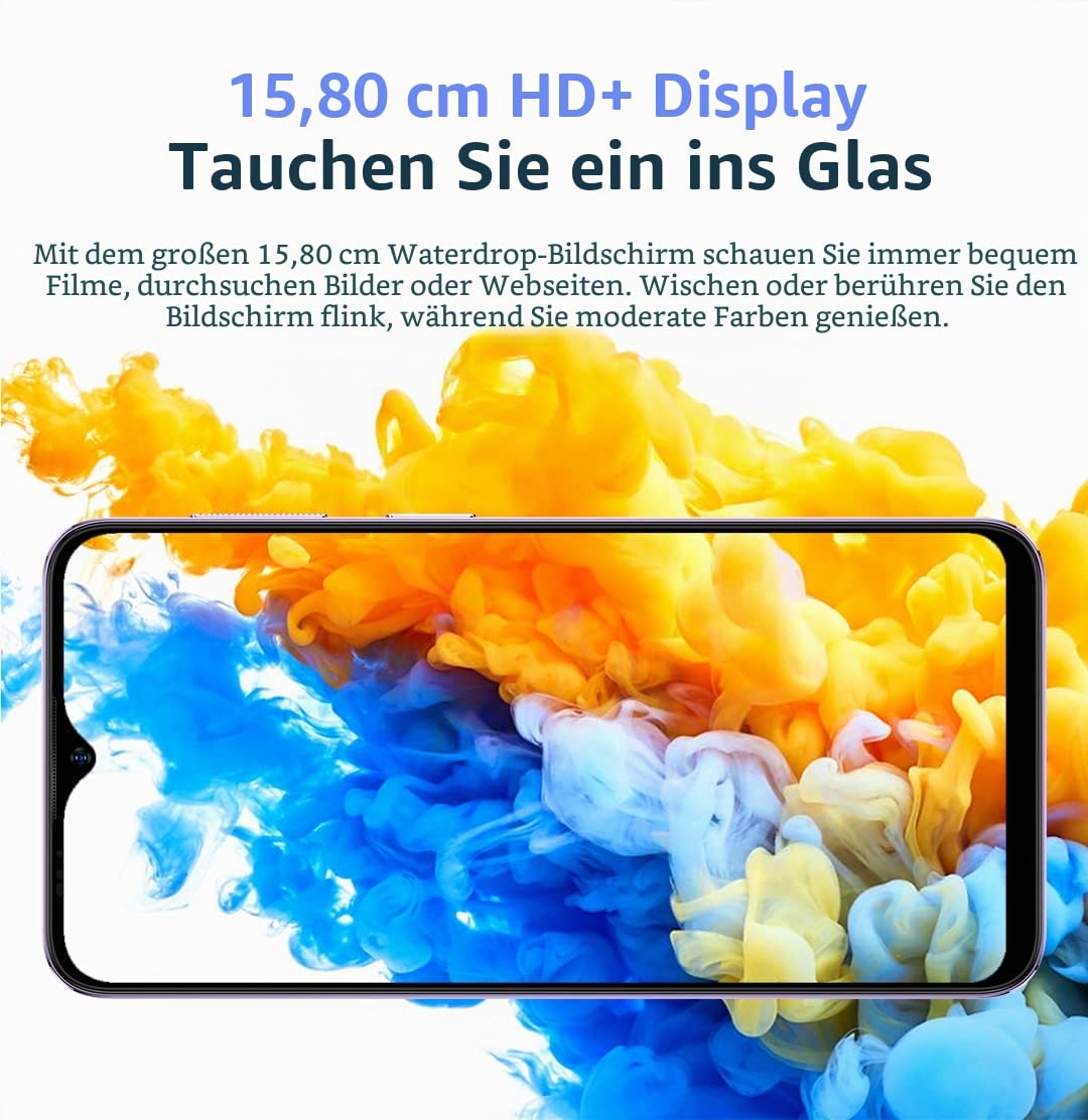 Ulefone Note 15 3G Smartphone ohne Vertrag, 3-Karten-Steckplatz, Quad Core 5GB+32GB, DUAL-SIM Android 12 Handy, 6,22'' HD+, 8MP+5MP Kamera, 4000mAh Akku, Gesichts Entsperrung GPS Schwarz