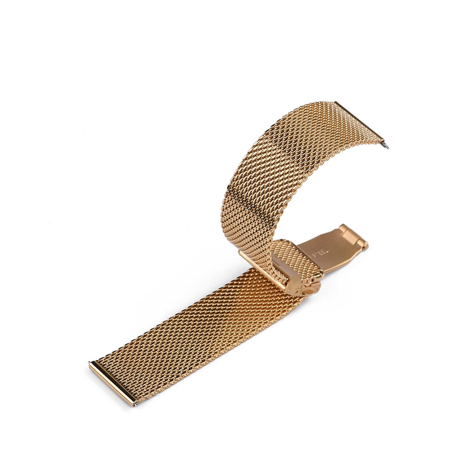 22 mm 18 mm Uhrenarmband, 20 mm Edelstahl-Schnellverschlussband, passend für den Austausch von Milanaise-Armbändern