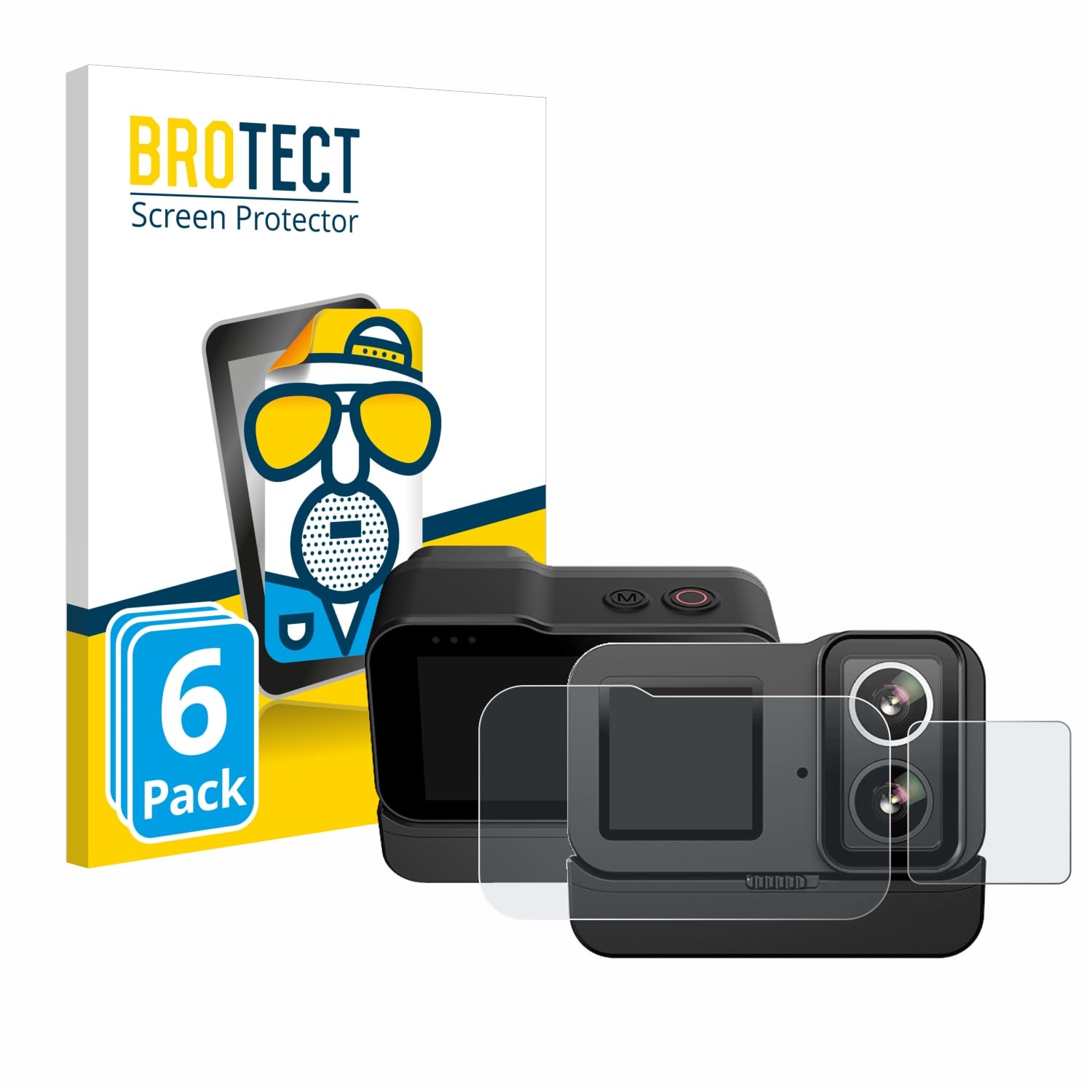 brotect 6-Pack Screen Protector Anti-Glare for SJCAM SJ20 Dual Lens Screen Protector Matte, Anti-Fingerprint Protection Film