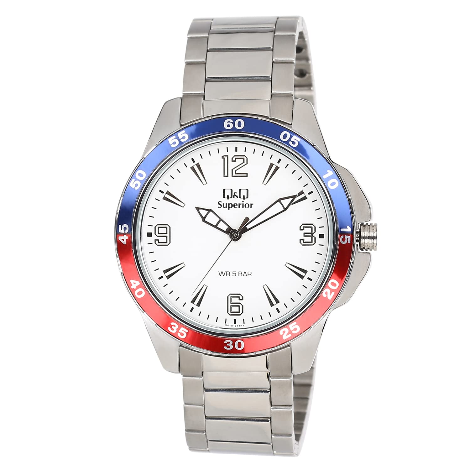 Q&Q Superior Collection Analog White Dial Mens Watch-S410-214NY (B09ZYL5BPW) Amazon Price History, Amazon Price Tracker